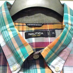 Nautica LS XL Purple Green Blue Orange White.